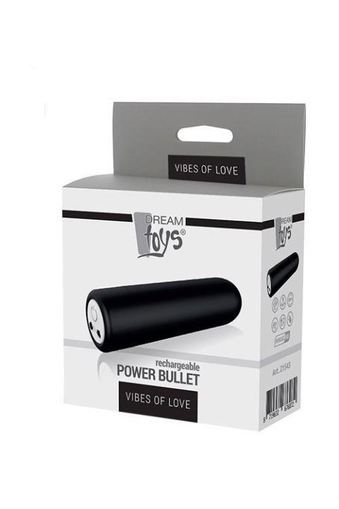 Vibes of Love Power Bullet – Czarny Wibrator Punktowy