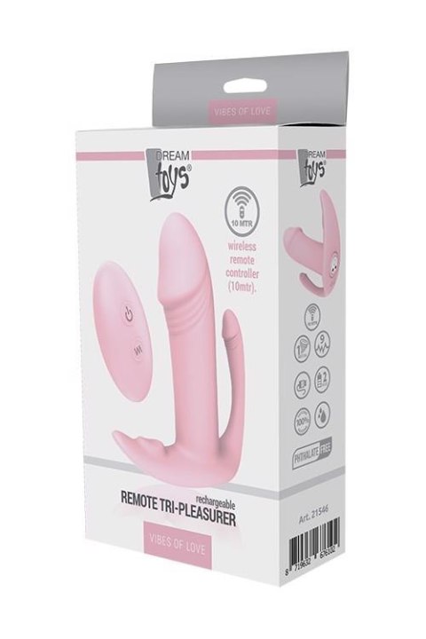 Vibes of Love: Różowy Wibrujący Plug Analny z Pilotem dla Potrójnej Rozkoszy