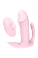 Vibes of Love: Różowy Wibrujący Plug Analny z Pilotem dla Potrójnej Rozkoszy