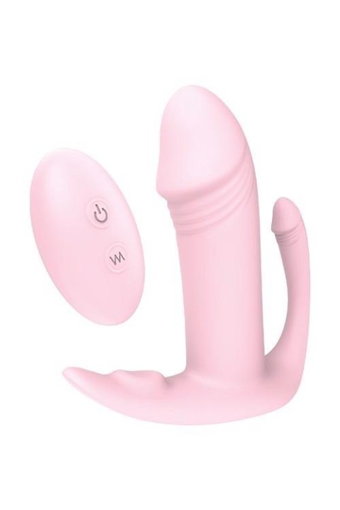 Vibes of Love: Różowy Wibrujący Plug Analny z Pilotem dla Potrójnej Rozkoszy