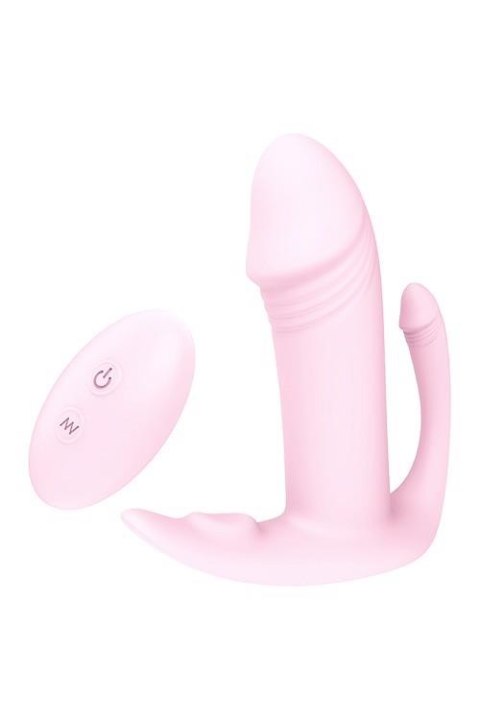 Vibes of Love: Różowy Wibrujący Plug Analny z Pilotem dla Potrójnej Rozkoszy