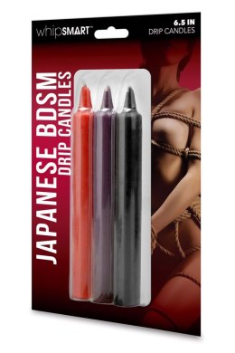 WHIPSMART Japońskie Świece do Wax Play 16.5 cm – Komplet 3 sztuk