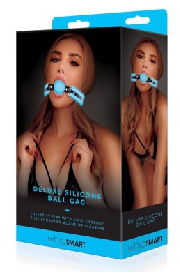 Knebel kulkowy WHIPSMART GLOW w Ciemności, Niebieski