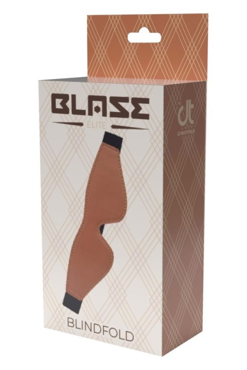 Maska na Oczy BLAZE ELITE z Wegańskiej Skóry w Kolorze Koniaku