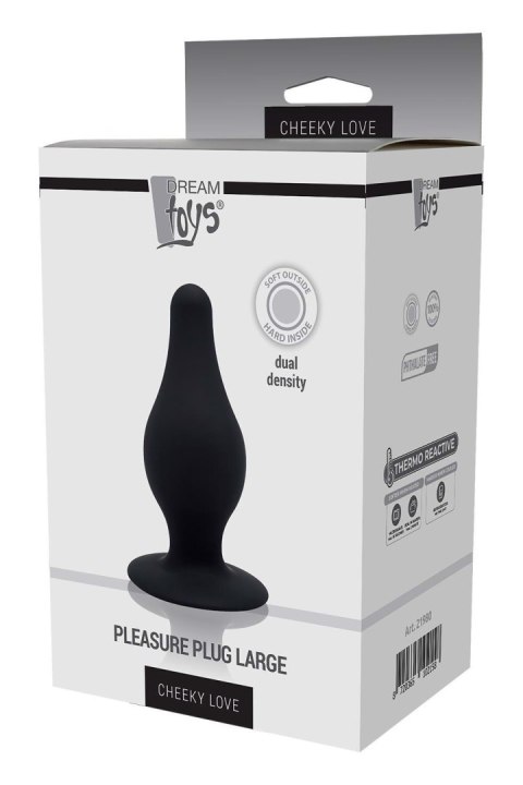 Zmysłowy Plug Anlany Cheeky Love Dual Density Rozmiar L Czarny
