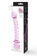 Ekskluzywne Szklane Dildo Spiralne z Punktem G 'Rosebud' Glaze Glass
