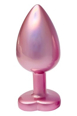 Elegancka Biżuteria Analna Gleaming Love - Duży Korek z Matowego Różu