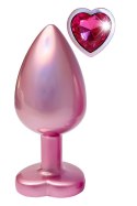 Elegancka Biżuteria Analna Gleaming Love - Duży Korek z Matowego Różu