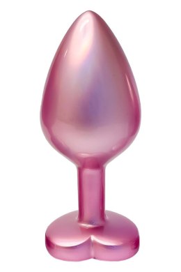 Elegancki Korek Analny Gleaming Love – Matowy Róż, Rozmiar M