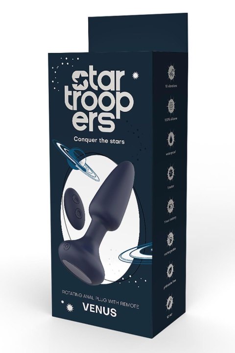STAR TROOPER VENUS – Luksusowy Korek Analny z Obrotowymi Koralikami i Pilotem