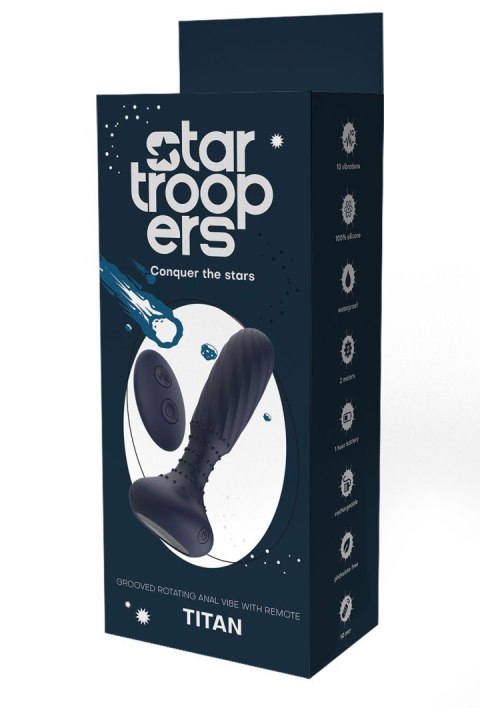 STARTROOPERS TITAN: Wibrujący Korek Analny ze Zdalnym Sterowaniem