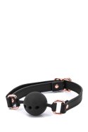 Knebel kulkowy Bondage Couture, czarny