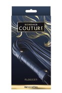 Luksusowy Flogger Bondage Couture w Królewskim Błękicie