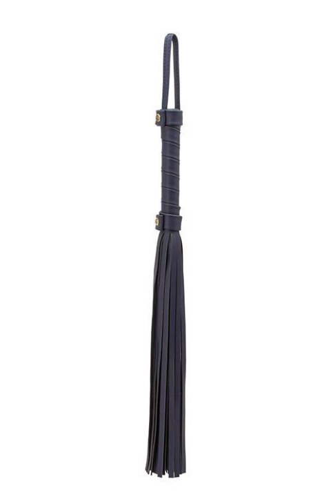 Luksusowy Flogger Bondage Couture w Królewskim Błękicie
