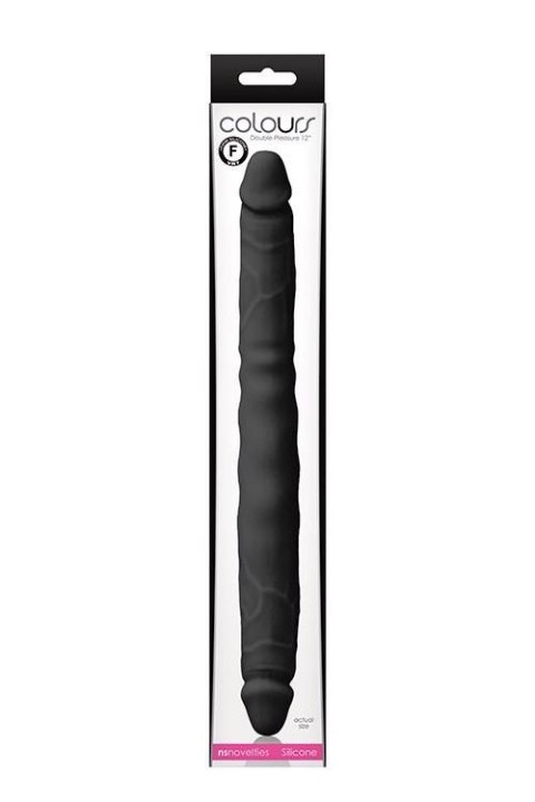 Podwójne Dildo COLOURS Double Pleasures – Czarny