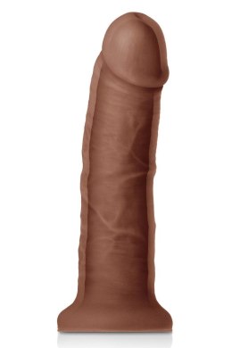 Zmysłowe Dildo Colours o Podwójnej Gęstości – Brąz, Imponujący Obwód 7 Cala