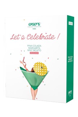 Ekskluzywny Zestaw Rozgrzewających Żeli do Masażu EXSENS „Let's Celebrate!” (3 x 30 ml)