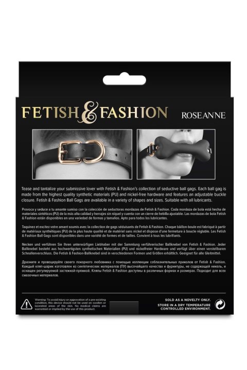Zmysłowy Knebel Roseanne Black z Linii Fetish & Fashion