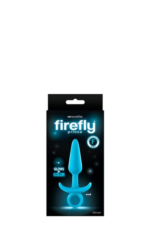 Świecący Plug Analny Firefly Prince - Mały, Błękitny