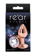 Biżuteryjny Korek Analny Rose Gold Mały
