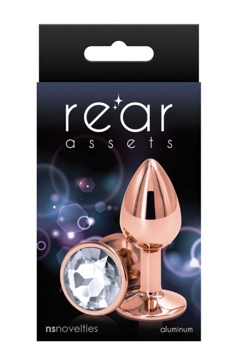 Biżuteryjny Korek Analny Rose Gold Mały