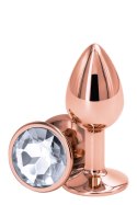 Biżuteryjny Korek Analny Rose Gold Mały