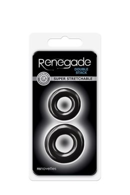 Renegade Podwójne Czarne Pierścienie Erekcyjne