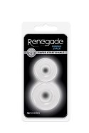 Zmysłowe Pierścienie Erekcyjne Renegade Double Stack Clear