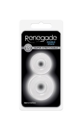 Zmysłowe Pierścienie Erekcyjne Renegade Double Stack Clear