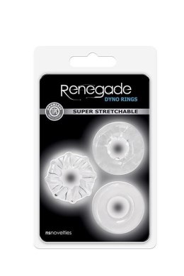 RENEGADE Dyno Rings Clear - Zestaw Pierścieni Erekcyjnych
