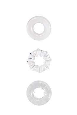 RENEGADE Dyno Rings Clear - Zestaw Pierścieni Erekcyjnych