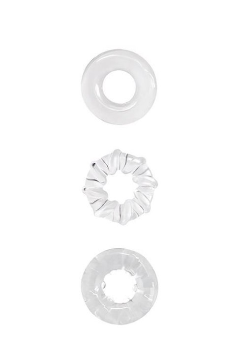 RENEGADE Dyno Rings Clear - Zestaw Pierścieni Erekcyjnych