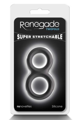 Pierścień Erekcyjny Renegade Twofold Black