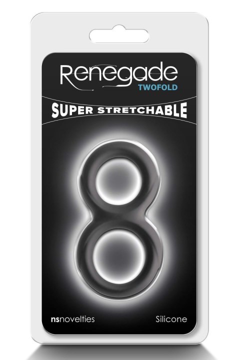 Pierścień Erekcyjny Renegade Twofold Black