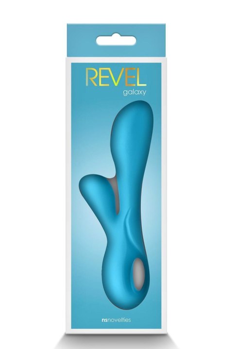 REVEL Galaxy Blue - Podwójny Wibrator