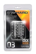 Wzmacniająca Nakładka na Penisa Stay Hard 03 Przezroczysta