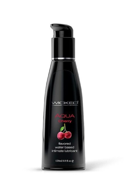 Wicked Aqua Cherry: Zmysłowy Lubrykant o Smaku Wiśniowym, 120 ml
