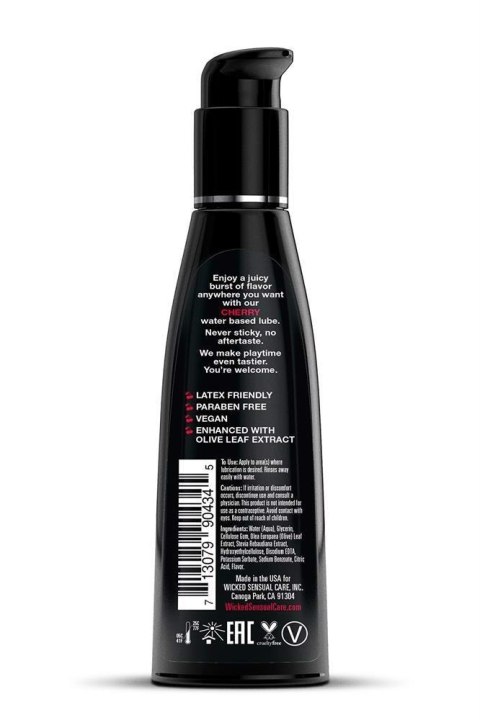 Wicked Aqua Cherry: Zmysłowy Lubrykant o Smaku Wiśniowym, 120 ml