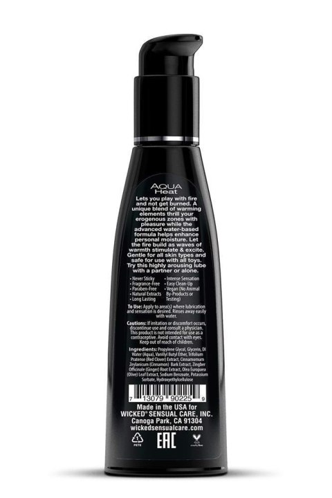 WICKED AQUA HEAT 120ML - Rozgrzewający Lubrykant na Bazie Wody