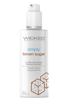 Zmysłowy Lubrykant Smakowy Simply Wicked - Brązowy Cukier, 70 ml