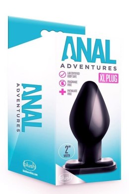 Korek analny Anal Adventures XL – czarny