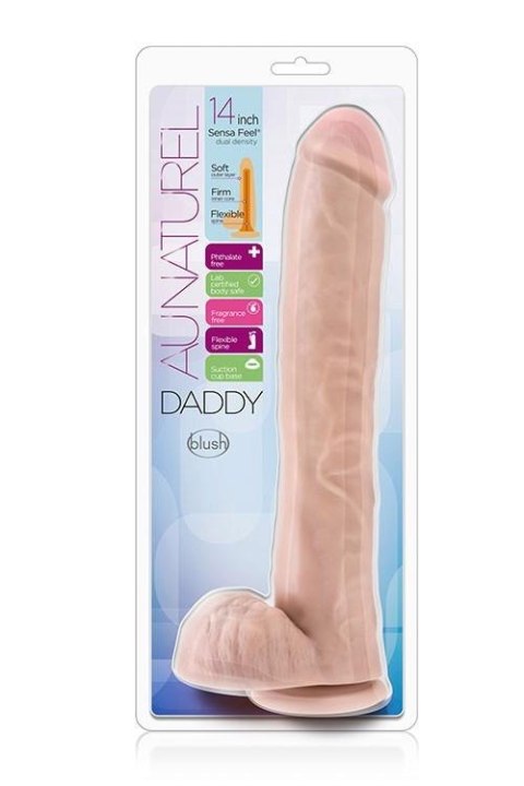 Realistyczne Dildo Au Naturel Daddy 14 cali z technologią Sensa Feel