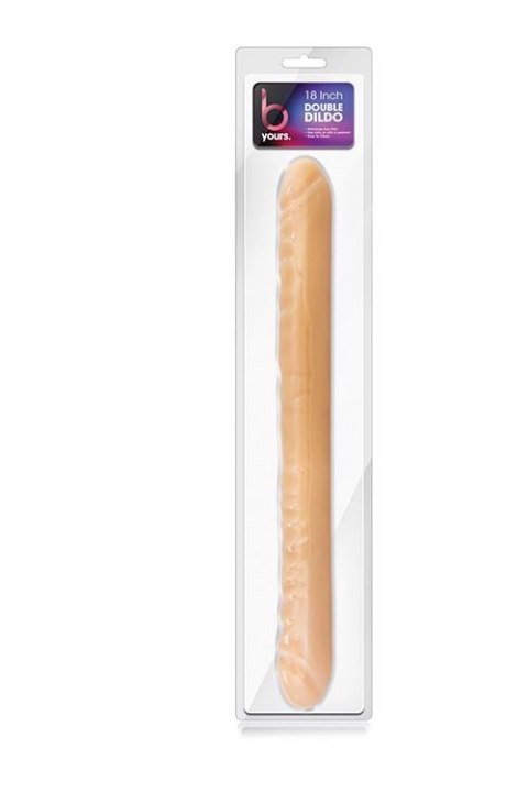 B YOURS – Realistyczne Podwójne Dildo (18 cali) – Beżowe