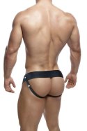 DR. SKIN – Czarny Strap-On z Otworem 6 Cali