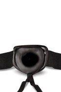 DR. SKIN – Czarny Strap-On z Otworem 6 Cali