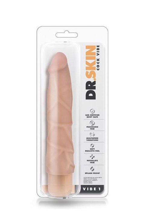 DR. SKIN Wibrator Realistyczny 1, Cielisty