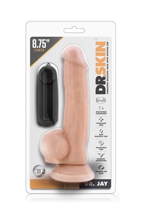 Wibrator Realistyczny DR. SKIN DR. JAY 8.75 z Przyssawką