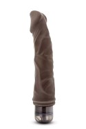 Realistyczny wibrator DR. SKIN VIBE 6 w odcieniu czekolady