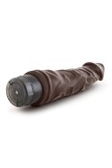 Realistyczny wibrator DR. SKIN VIBE 6 w odcieniu czekolady