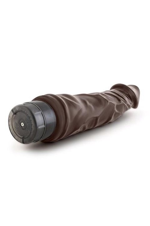 Realistyczny wibrator DR. SKIN VIBE 6 w odcieniu czekolady